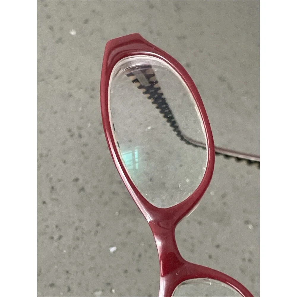 Hilary Duff Designer Eyeglass Frames ONLY 52-18-145 121085 044 red full rim y2k